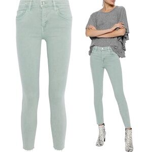 Current/Elliott High Waist Stiletto Iceberg Skinny Jeans